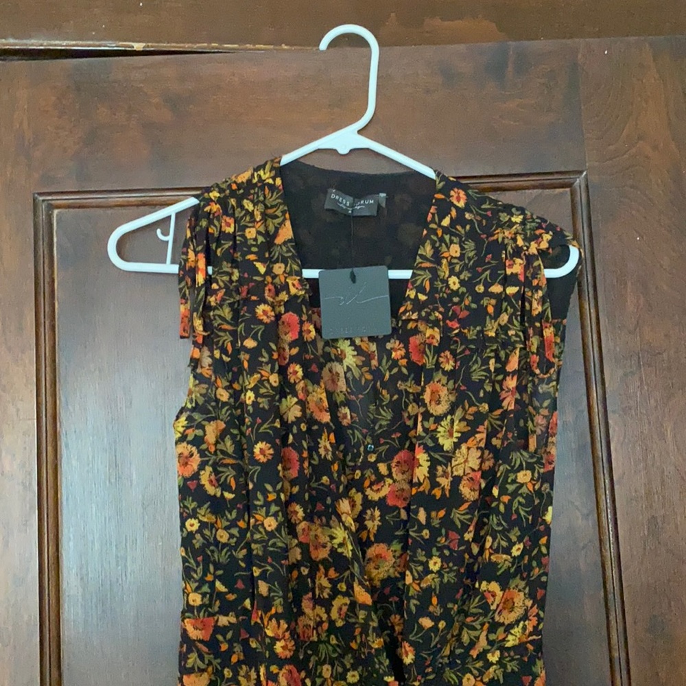 Fall wrap dress.